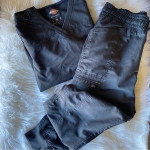 Grey Dickies medical scrub set